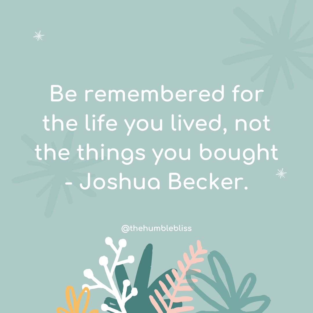 Be remembered for the life… quote and thoughts.