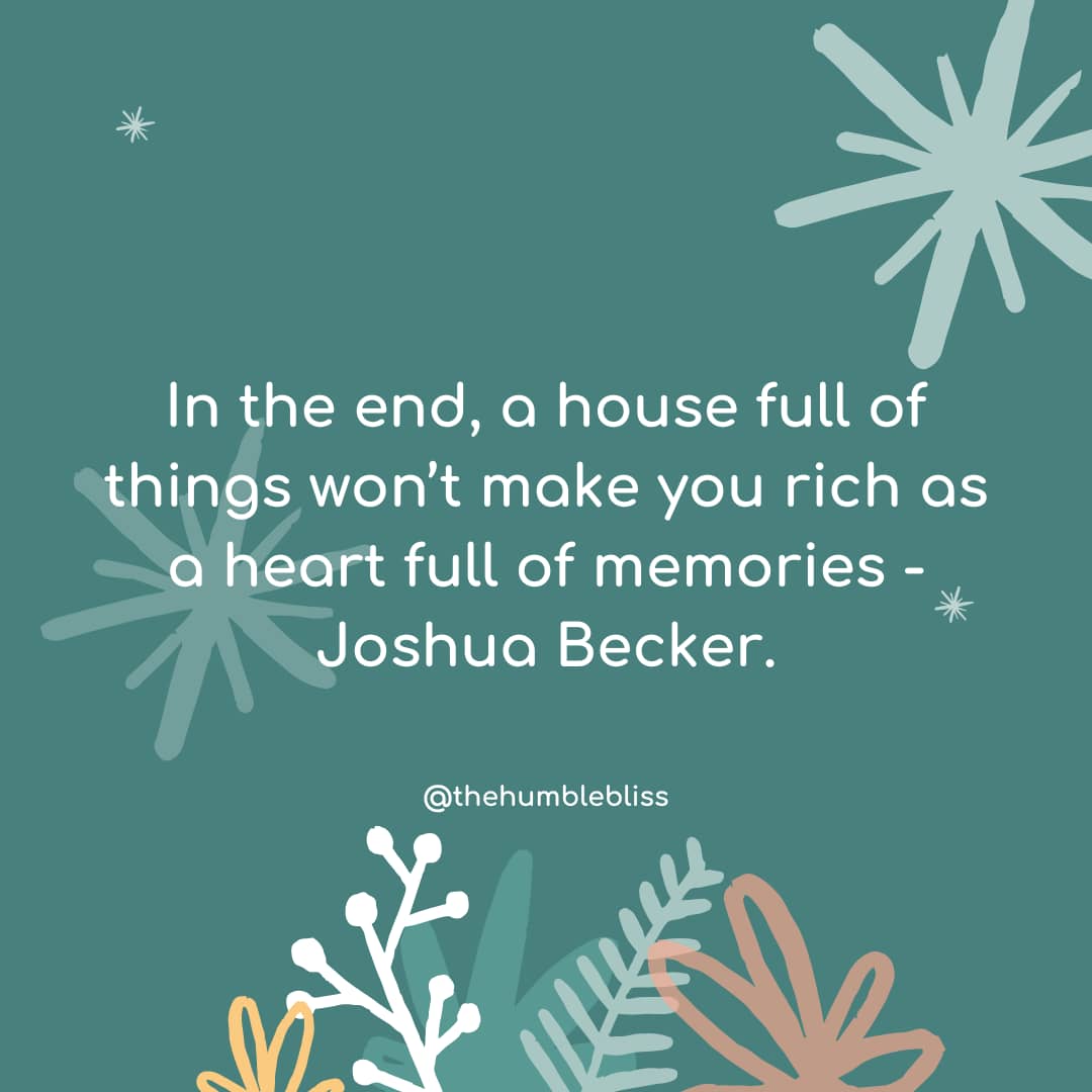 In the end, a house full… quote and thoughts.